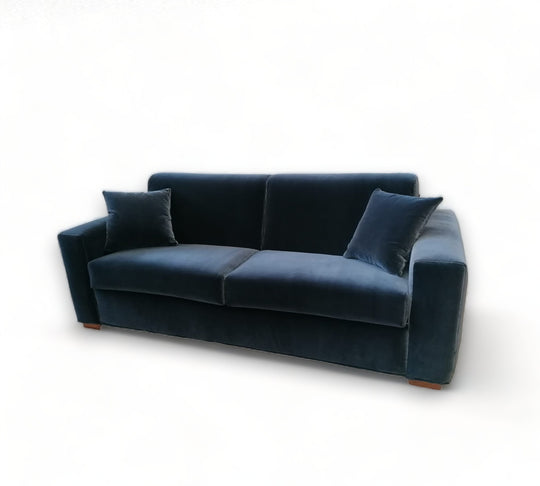 Comfy sofa bed with our 20cm wide arm option