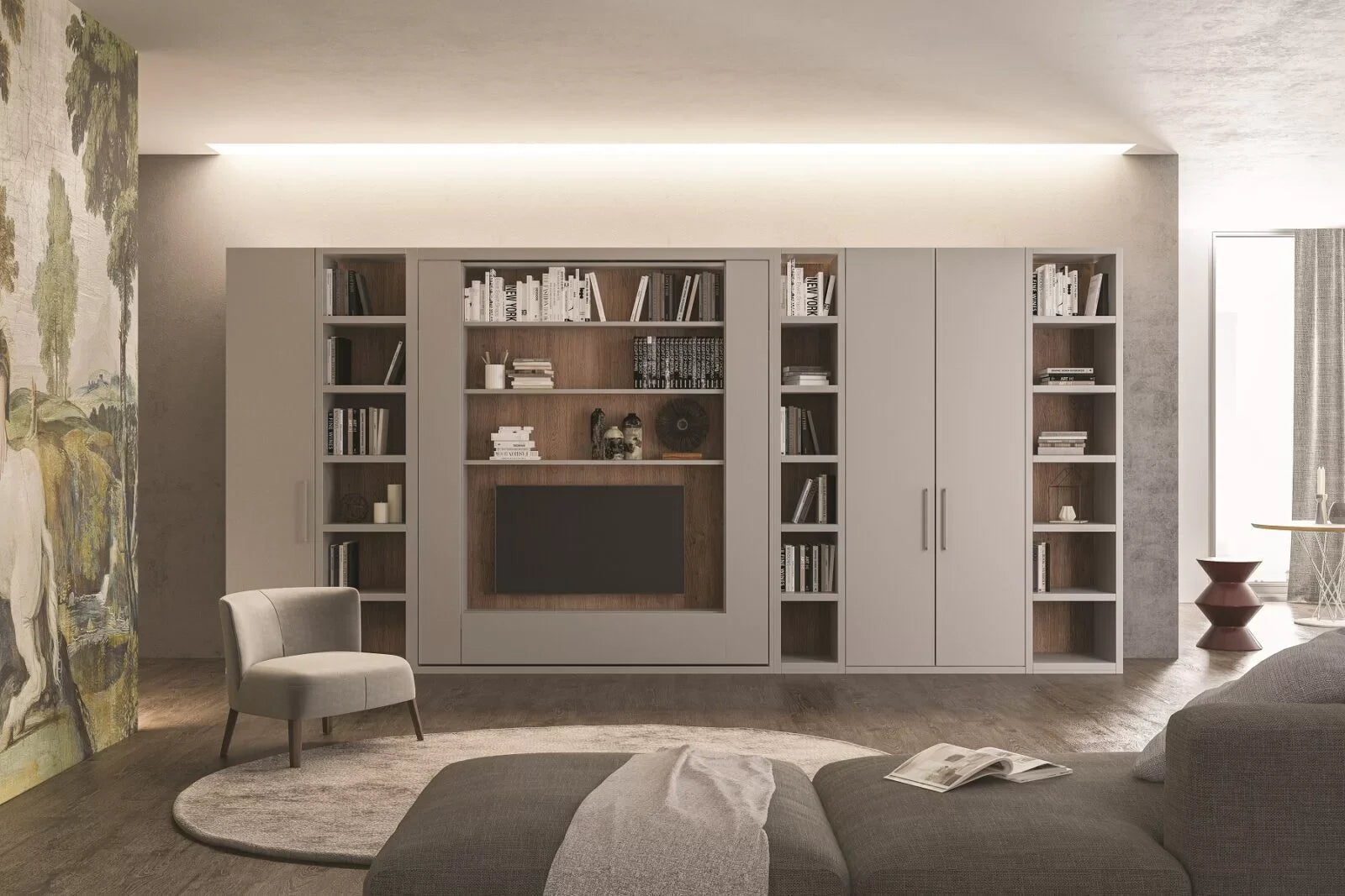 Orbit TV swivel wall bed system