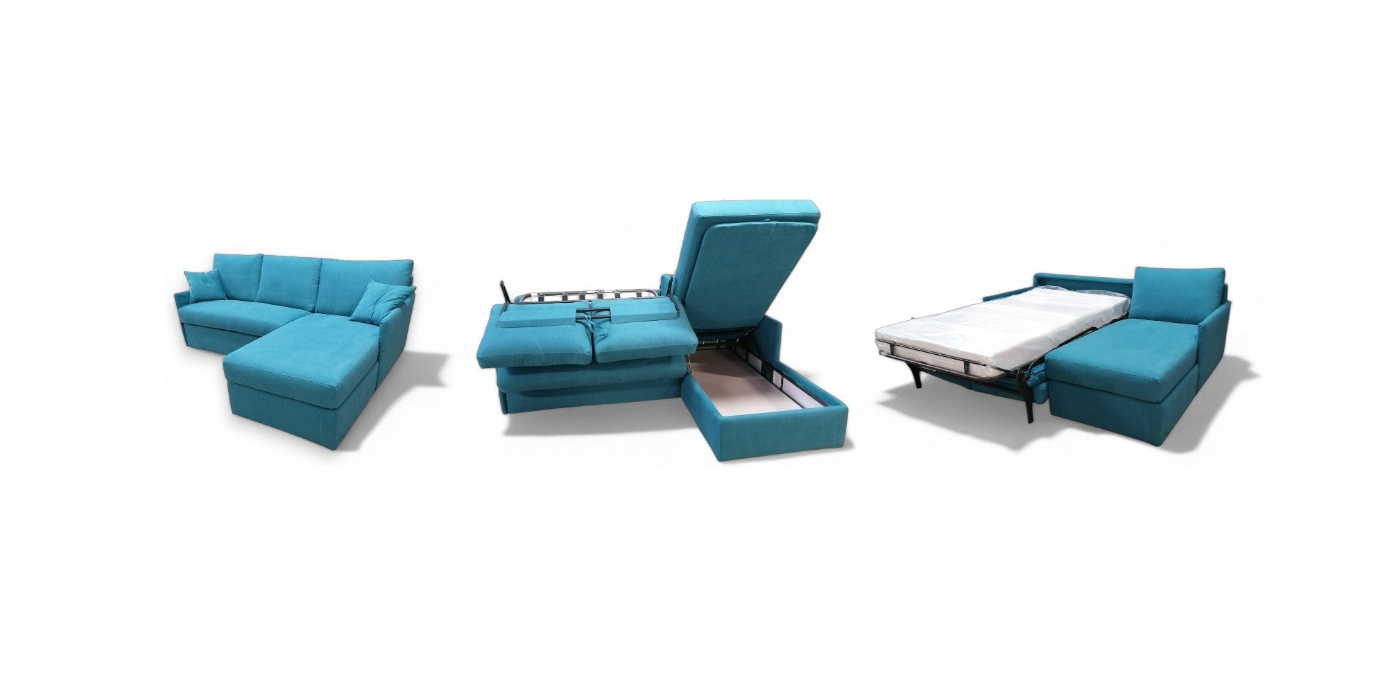 Corner sofa beds or sofa beds with chaise longue