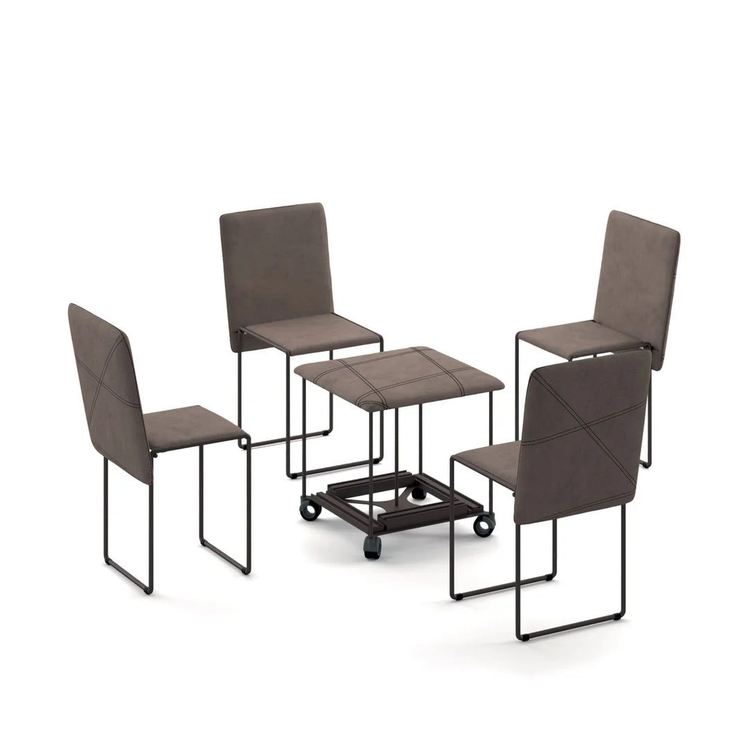 CUBIX OTTOMAN transormed into four chairs and a stool