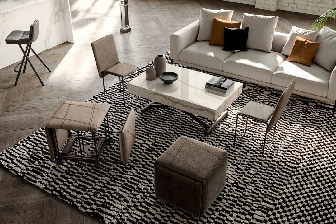 CUBIX OTTOMAN, split into chairs