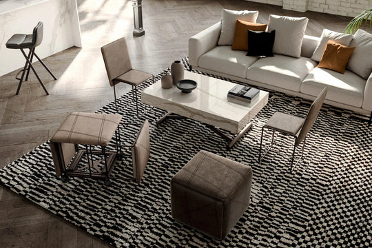 CUBIX OTTOMAN, split into chairs