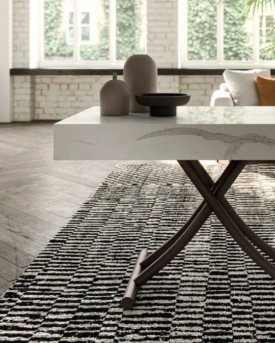 Box coffee table lifted 