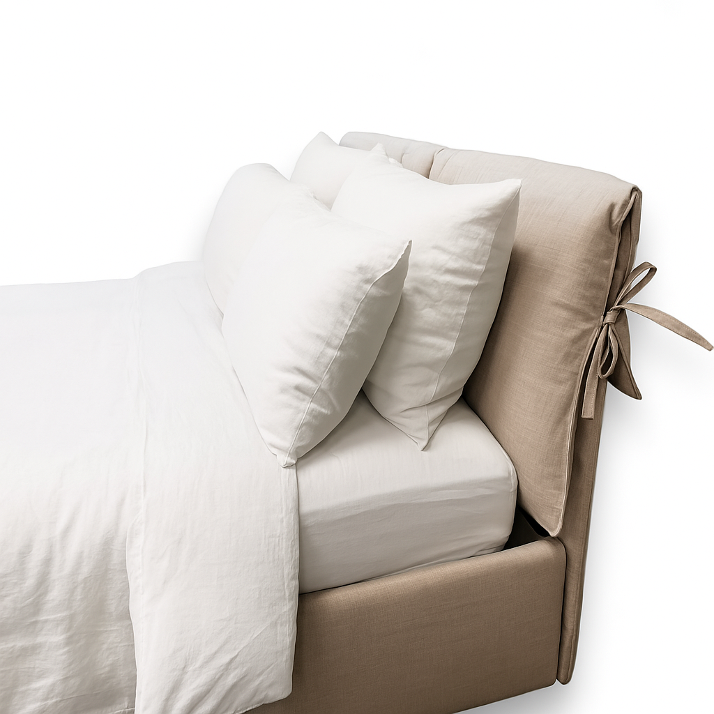 Cloud ottoman storage bed headboard