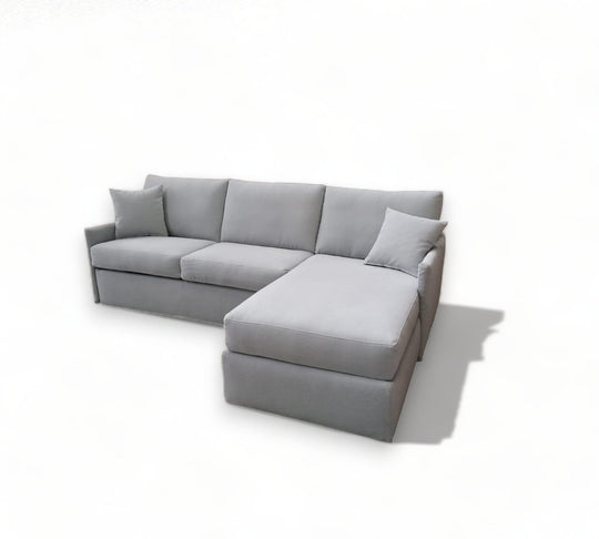 Comfy Lux with chaise longue with storage, 3cm wide arm