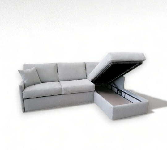 Comfy Lux sofa bed with storage chaise longue