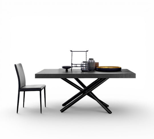 London modern dining table with a chair on a white background