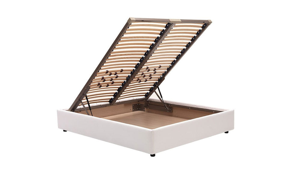 Teddy storage bed, Storage bed base open