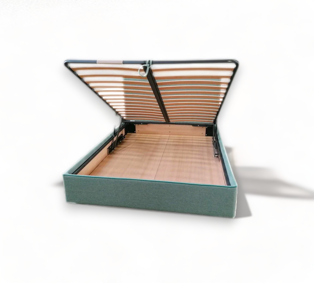 Teddy ottoman storage bed, lift high mechanism London UK