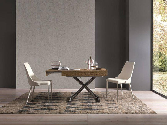 Boxy small raising coffee to dining table 