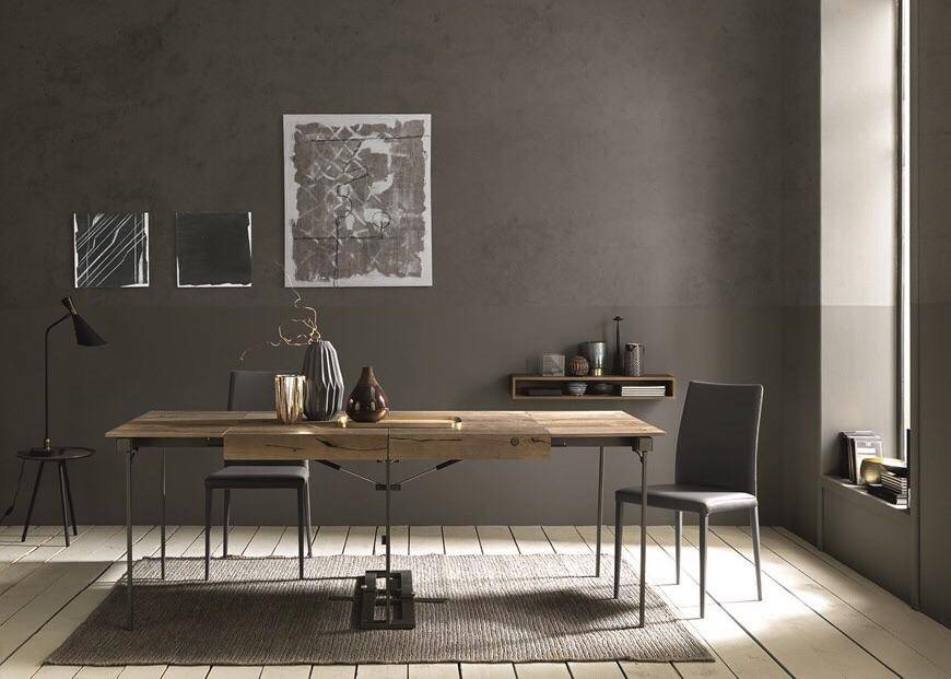 Delta slim extendable console table