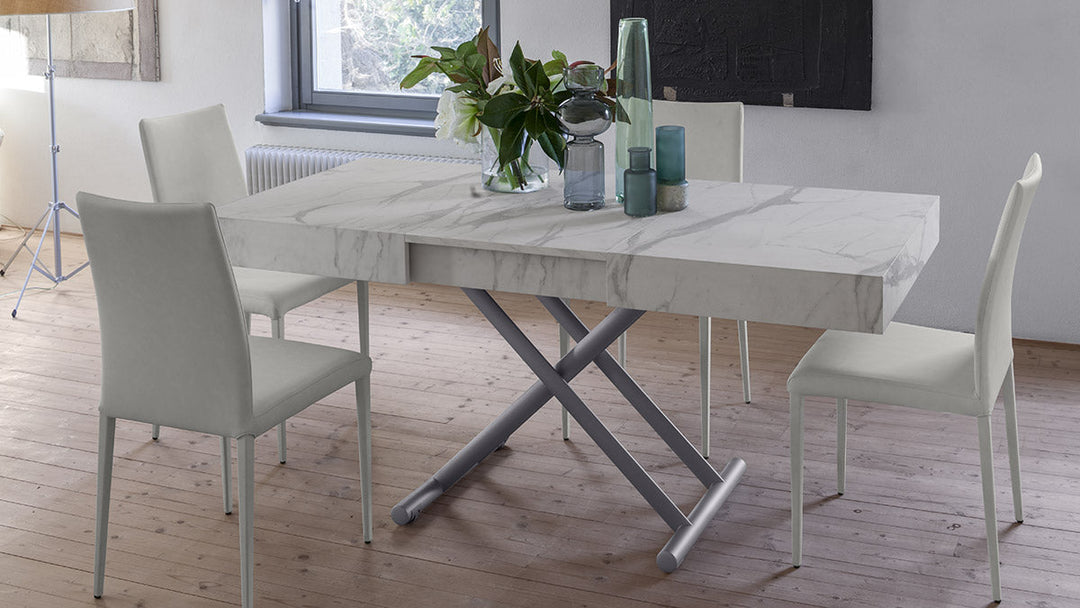 Boxy coffee to dining table - extendable table