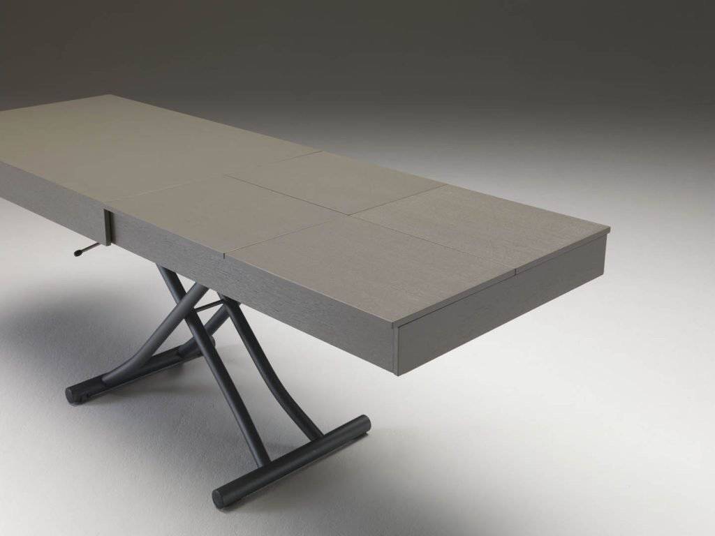 Newood coffee to dining table, raised and extended.