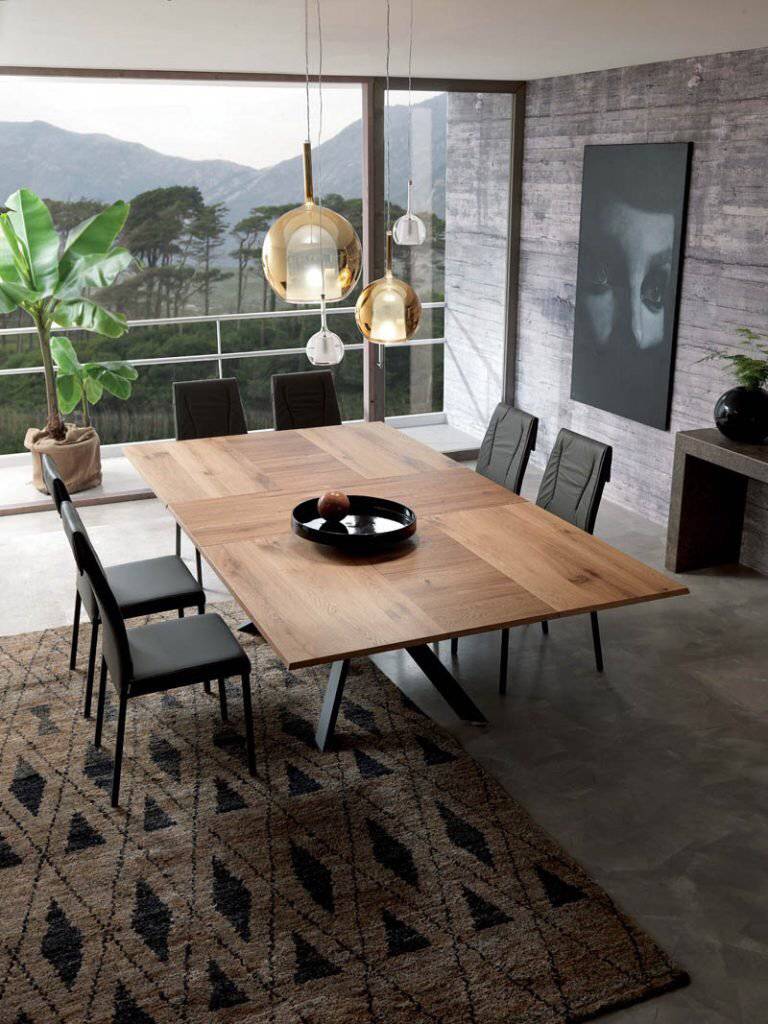 4X4 dining table, extendable dining table 