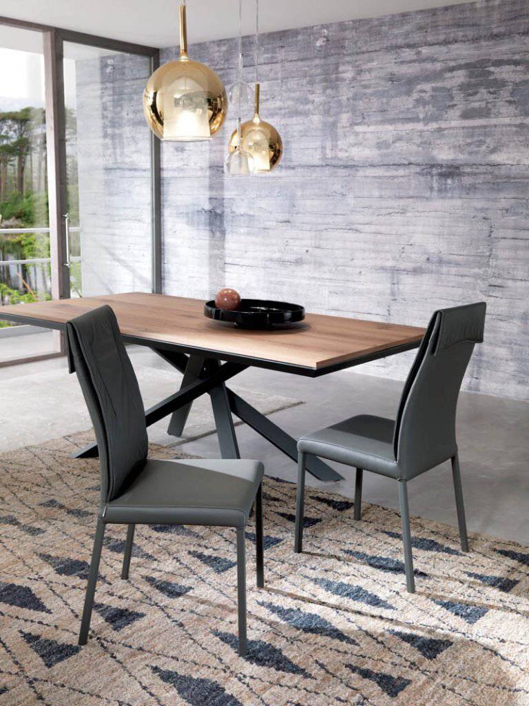 4X4 dining table, extendable dining table by Ozzio Italia