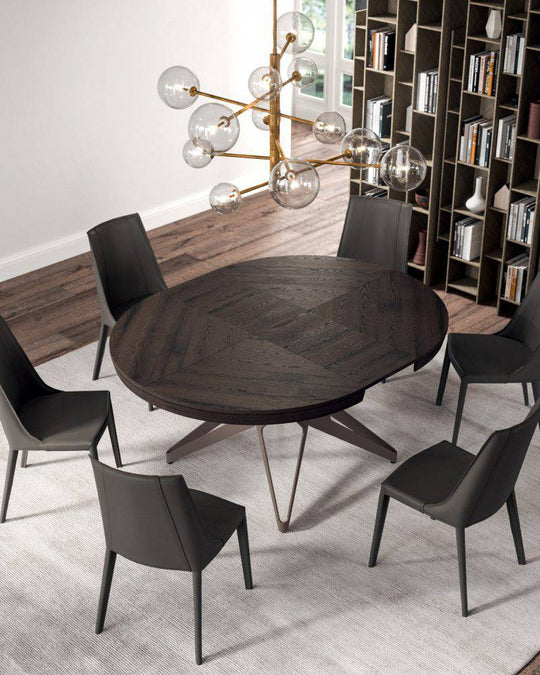 Big Round, extendable dining table 