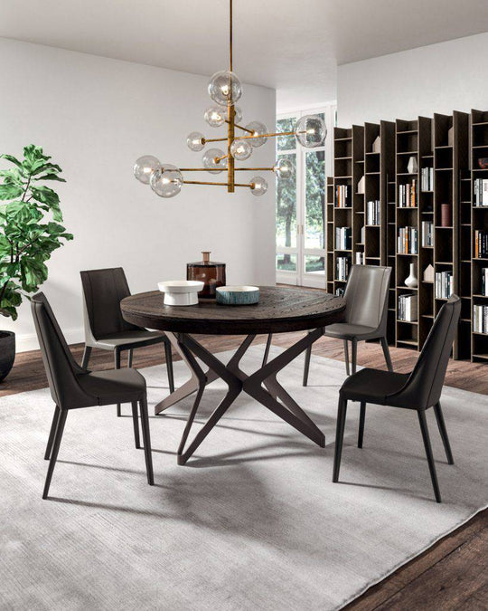 Big Round, Extendable dining table 