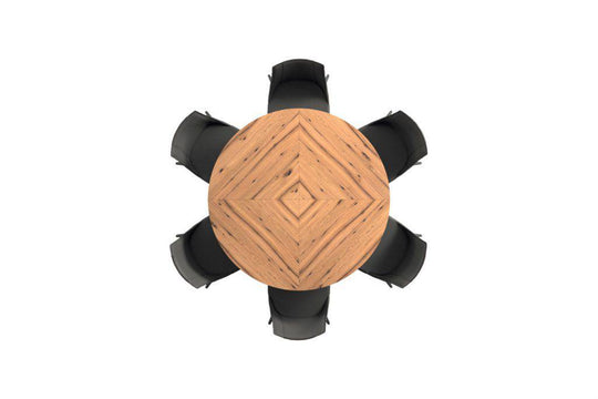 Big Round, extendable dining table 