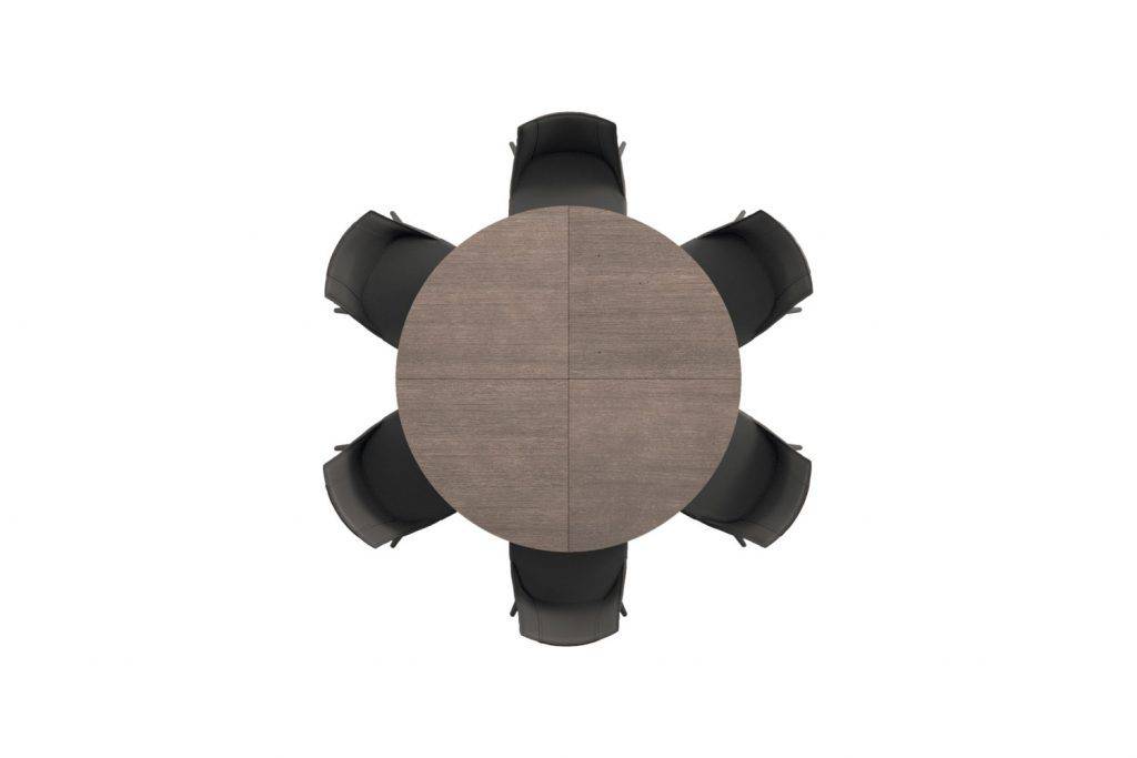 Big Round, extendable dining table 