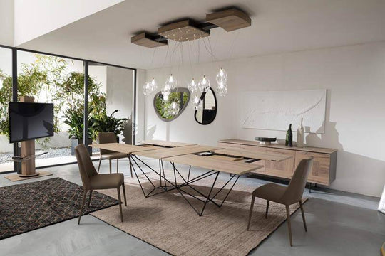 Fil 8, extendable dining table 