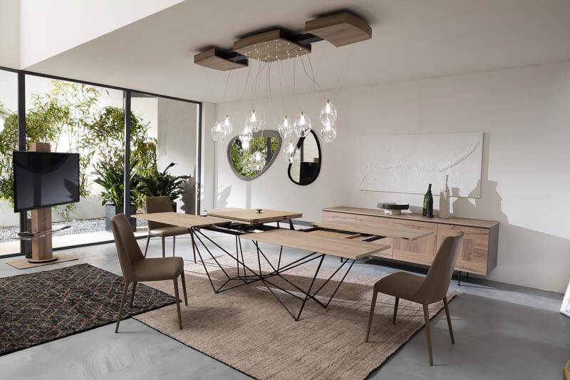 Fil 8, extendable dining table
