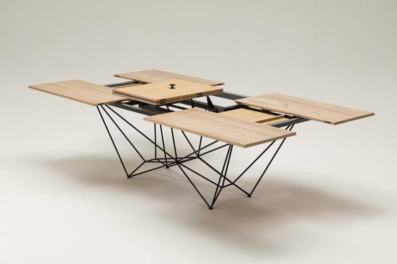Fil 8, extendable dining table 