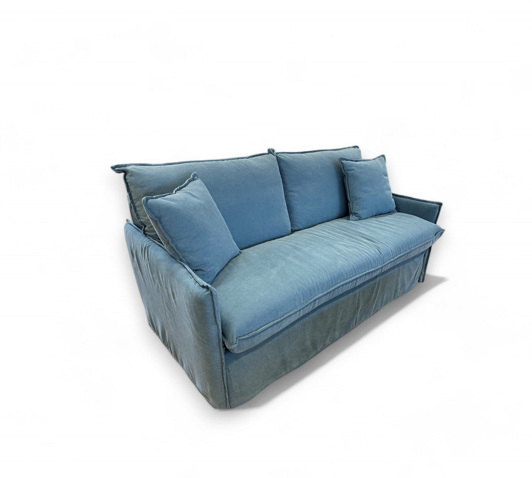 Shabby Chic Lux Sofa bed, Sofa or sofa bed in blue