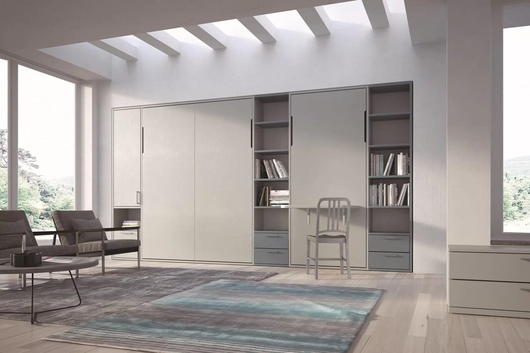 Simplicity wall bed shown in a modern interior.