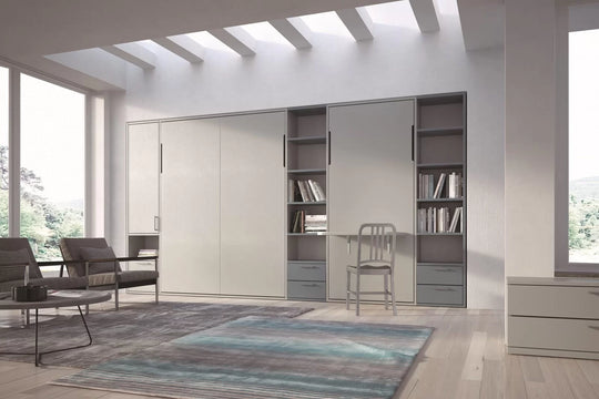 Simplicity wall bed shown in a modern interior.