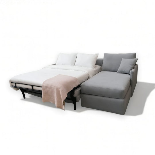 sofa bed with chaise and storage